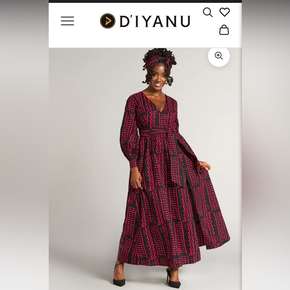 D’IYANU - Plus Size, Abiba Women’s African Print Maxi Dress
